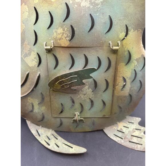 Rustic Metal Fish Lantern – 12” Tall – Used - Picture 6 of 10